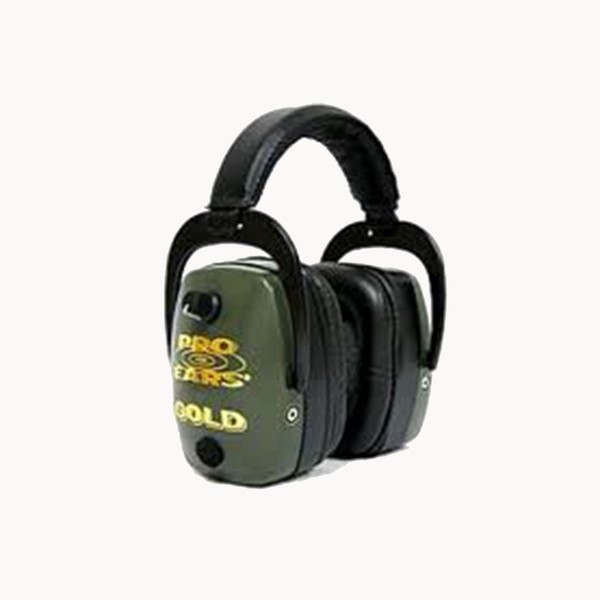 Pro Ears Over-the-Head Ear Muffs, Pro Mag Gold, Green GS-DPM-G